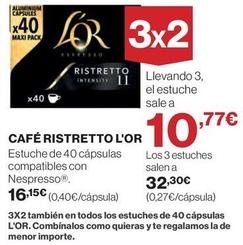 Oferta de L'or - Café Ristretto por 16,15€ en El Corte Inglés