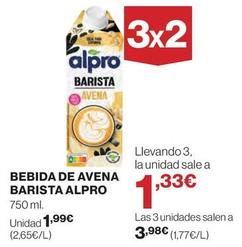 Oferta de Bebida de avena por 1,99€ en El Corte Inglés