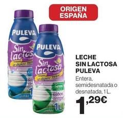 Oferta de Puleva - Leche Sin Lactosa por 1,29€ en El Corte Inglés