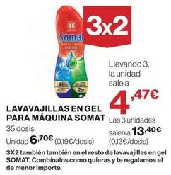Oferta de Detergente lavavajillas por 6,7€ en El Corte Inglés