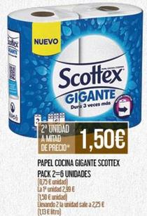 Oferta de Scottex - Papel Cocina Gigante por 2,99€ en Claudio