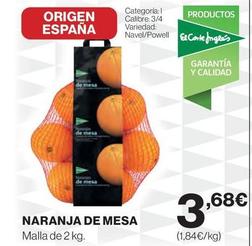Oferta de Naranja De Mesa por 3,68€ en Hipercor