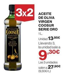 Oferta de Coosur - Aceite De Oliva Virgen Serie Oro por 13,95€ en Hipercor