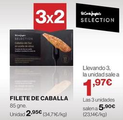 Oferta de Filete De Caballa por 2,95€ en Hipercor