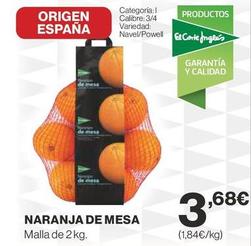 Oferta de El Corte Inglés - Naranjas De Mesa por 3,68€ en Supercor