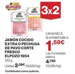 Oferta de Jamón cocido extra por 2,39€ en Supercor