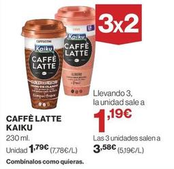 Oferta de Kaiku - Caffe Latte por 1,79€ en Supercor