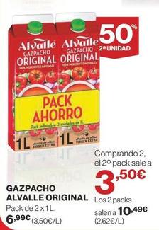 Oferta de Alvalle - Gazpacho Original por 6,99€ en Supercor