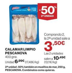 Oferta de Pescanova - Calamar Limpio por 6,99€ en Supercor