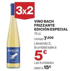 Oferta de Bach - Vino Frizzante Edicion Especial por 7,5€ en Supercor