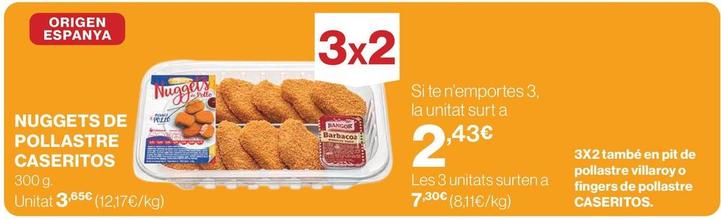 Oferta de Nuggets de pollo por 3,49€ en Supercor Exprés
