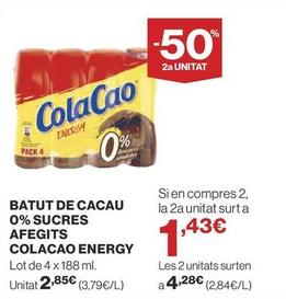 Oferta de Batido de cacao por 2,85€ en Supercor Exprés