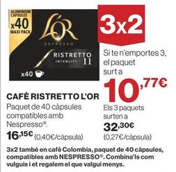 Oferta de Cápsulas de café por 10,77€ en Supercor Exprés