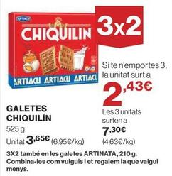 Oferta de Galletas Chiquilín por 3,65€ en Supercor Exprés