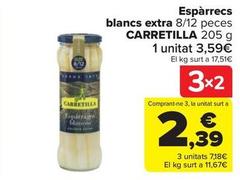 Oferta de Espárragos blancos por 3,59€ en Carrefour Market