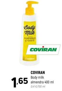 Oferta de Body milk por 1,65€ en Coviran