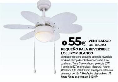 Oferta de Ventilador de techo por 55€ en BigMat