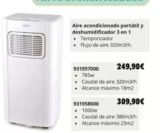 Oferta de Aire Acondicionado Portátil Y Deshumidificador 3 En 1 por 249,9€ en Coinfer