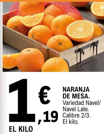 Oferta de Naranjas de mesa por 1,19€ en E.Leclerc