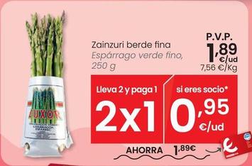 Oferta de Espárrago Verde Fino por 1,89€ en Eroski
