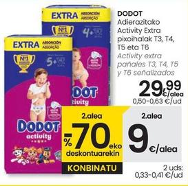 Oferta de Dodot - Activity Extra Pañales T3 por 29,99€ en Eroski