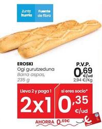 Oferta de Eroski - Barra Aspas por 0,69€ en Eroski