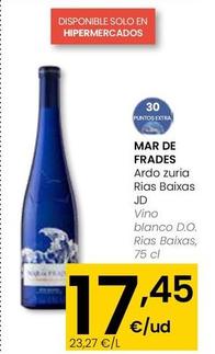 Oferta de Mar de Frades - Vino Blanco D.O. Rias Baixas por 17,45€ en Eroski