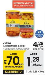 Oferta de Jolca - aceitunas por 4,29€ en Eroski