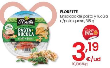 Oferta de Florette - Ensalada De Pasta Y Rucula C/Pollo Queso por 3,19€ en Eroski