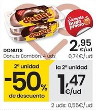Oferta de Donuts -  Bambon , 4 uds por 2,95€ en Eroski