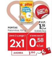 Oferta de Popitas - Palomitas por 1,16€ en Eroski