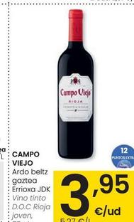 Oferta de Campo Viejo - Vino Tinto D.O.C. Rioja Joven por 3,95€ en Eroski