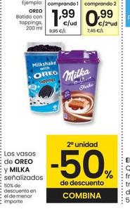 Oferta de Oreo y Milka - Batido Con Toppings  por 1,99€ en Eroski