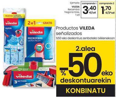 Oferta de Vileda - Recambio Fregona Tiras por 3,4€ en Eroski