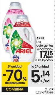 Oferta de Ariel - Los Detergentes Senalizados por 17,15€ en Eroski