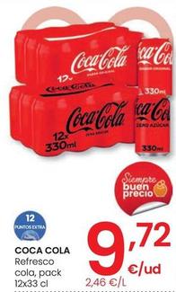 Oferta de Coca-Cola - Packs 12 Senalizados  por 9,72€ en Eroski