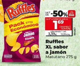 Oferta de Matutano - Ruffles XL Sabor a Jamon por 3,39€ en Dia