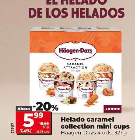 Oferta de Häagen-Dazs - Helado Caramel Collection Mini Cups por 5,99€ en Dia