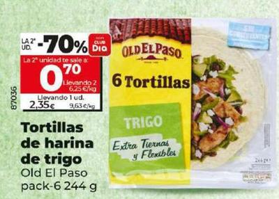 Oferta de Old El Paso - Tortillas De Harina De Trigo por 2,35€ en Dia