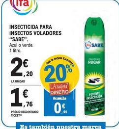 Oferta de Sabe - Insecticida Para Insectos Voladores por 2,2€ en E.Leclerc