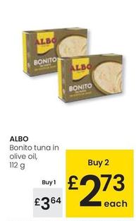 Oferta de Albo - Bonito Tuna In Olive Oil por 3,64€ en Eroski
