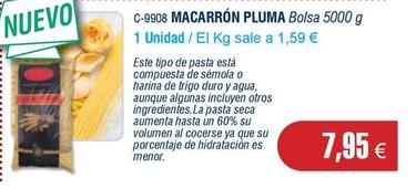 Oferta de Macarrones por 7,95€ en Abordo