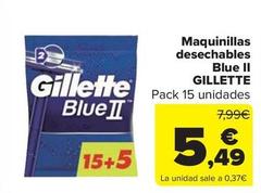 Oferta de Gillette - Maquinillas Desechables Blue Il por 5,49€ en Carrefour Market