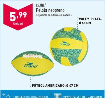 Oferta de Crane - Pelota Neopreno por 5,99€ en ALDI