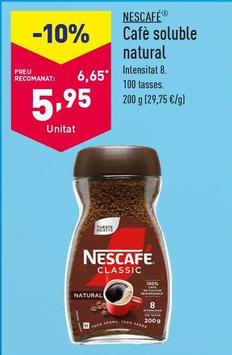 Oferta de Nescafé - Cafe Soluble Natural por 5,95€ en ALDI