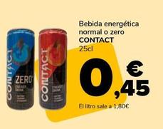 Oferta de Contact - Bebida Energética Normal O Zero por 0,45€ en Supeco