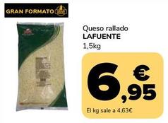 Oferta de Lafuente - Queso rallado por 6,95€ en Supeco