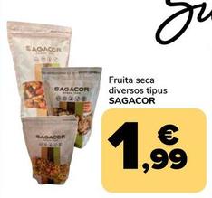 Oferta de Sagacor - Fruita Seca Diversos Tipus  por 1,99€ en Supeco