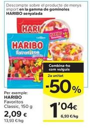 Oferta de Haribo - Favoritos Classic por 2,09€ en Caprabo