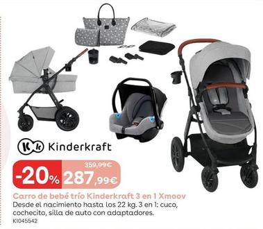 Oferta de Kinderkraft - Carro De Bebé Trío 3 En 1 Xmoov  por 287,99€ en ToysRus